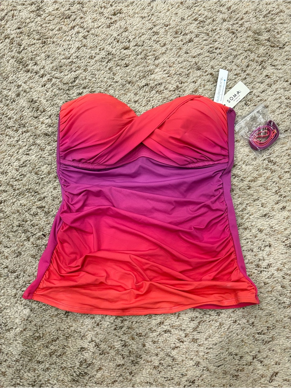 NWT Bleu Rod Beattie Swim Top